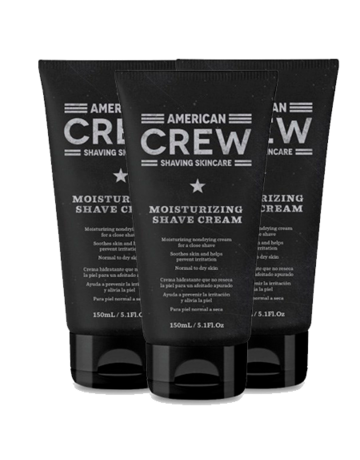 Pack 3 Crème à Raser Hydratante American Crew 150 ml