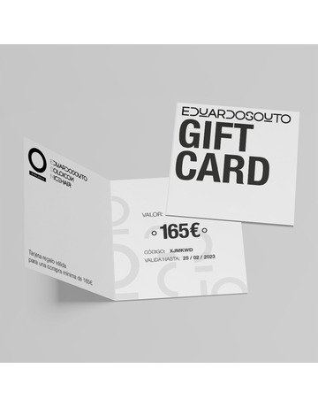 Carte cadeau de 165 €