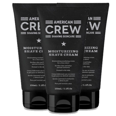 Pack 3 Crème à Raser Hydratante American Crew 150 ml