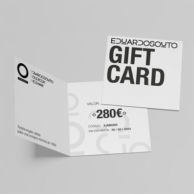 Carte cadeau de 280 €