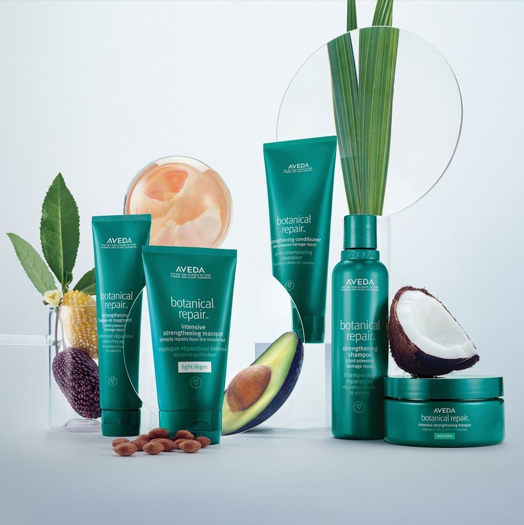 Productos naturales para el cabello de la marca Aveda Botanical Repair